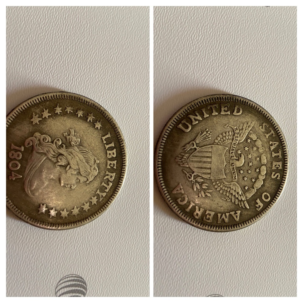 Library silver coin 1804